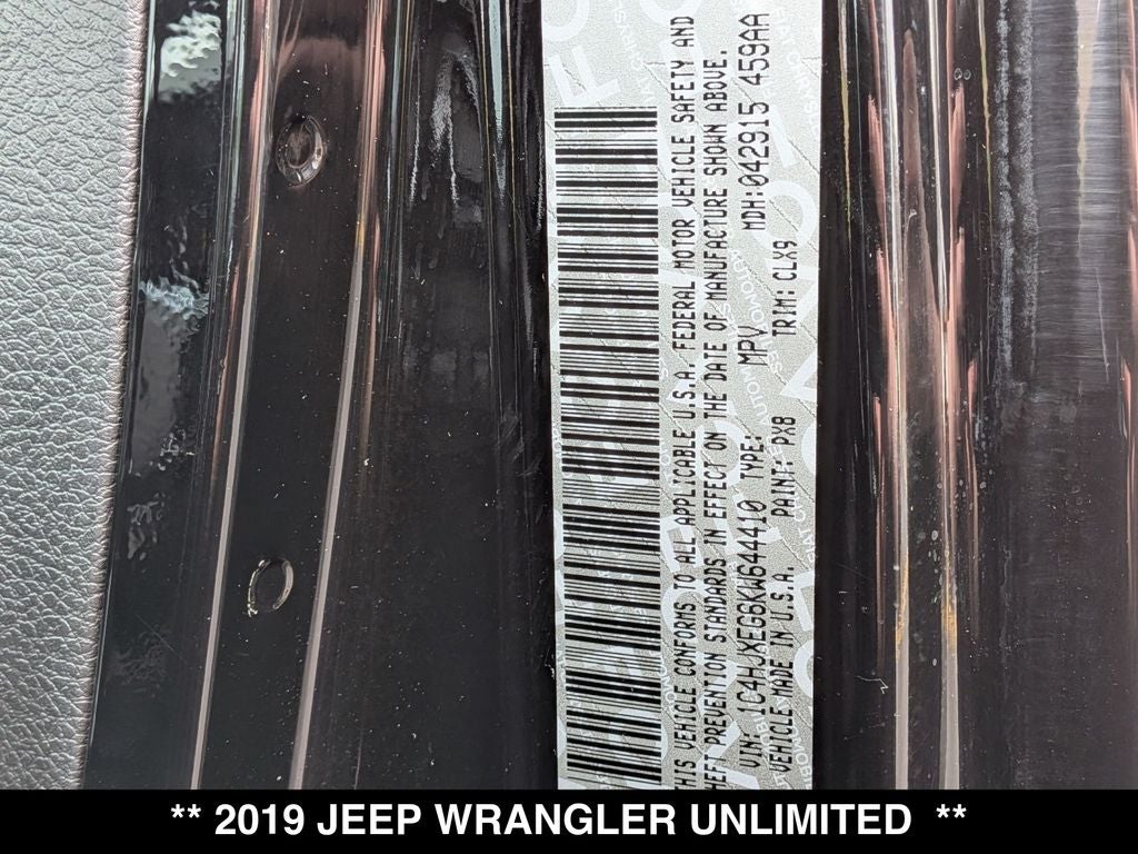 2019 Jeep Wrangler Unlimited Sahara