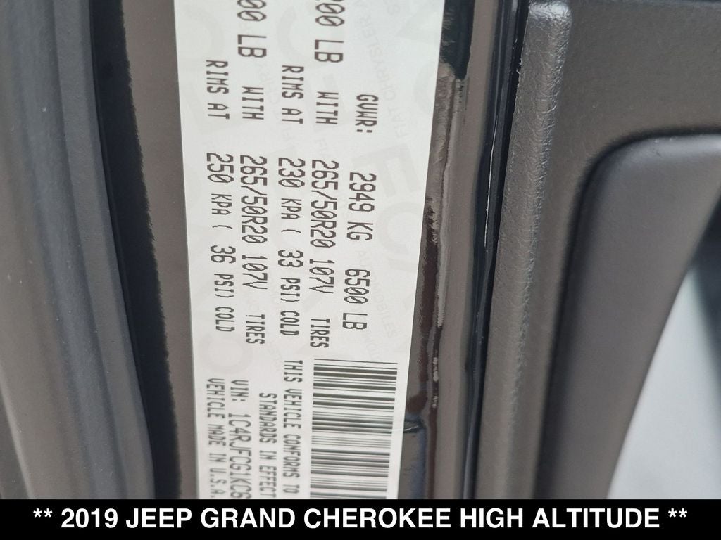 2019 Jeep Grand Cherokee Overland