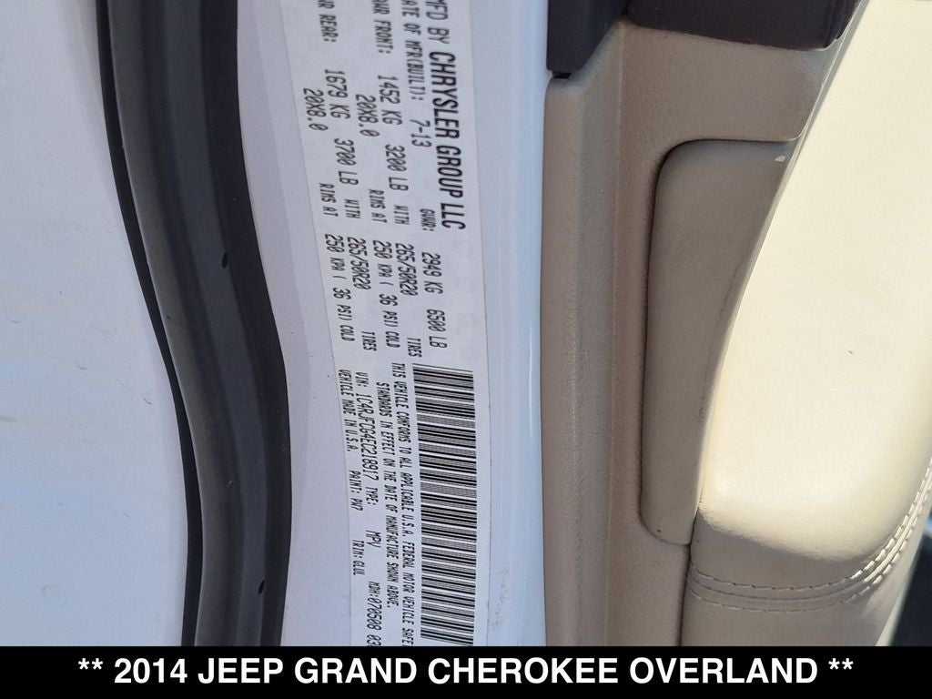 2014 Jeep Grand Cherokee Overland