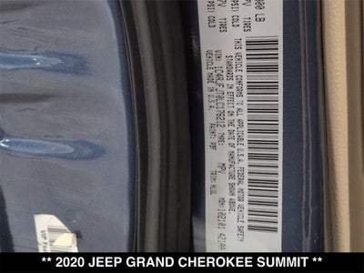 2020 Jeep Grand Cherokee Summit