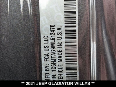 2021 Jeep Gladiator Willys
