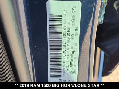 2019 RAM 1500 Big Horn/Lone Star
