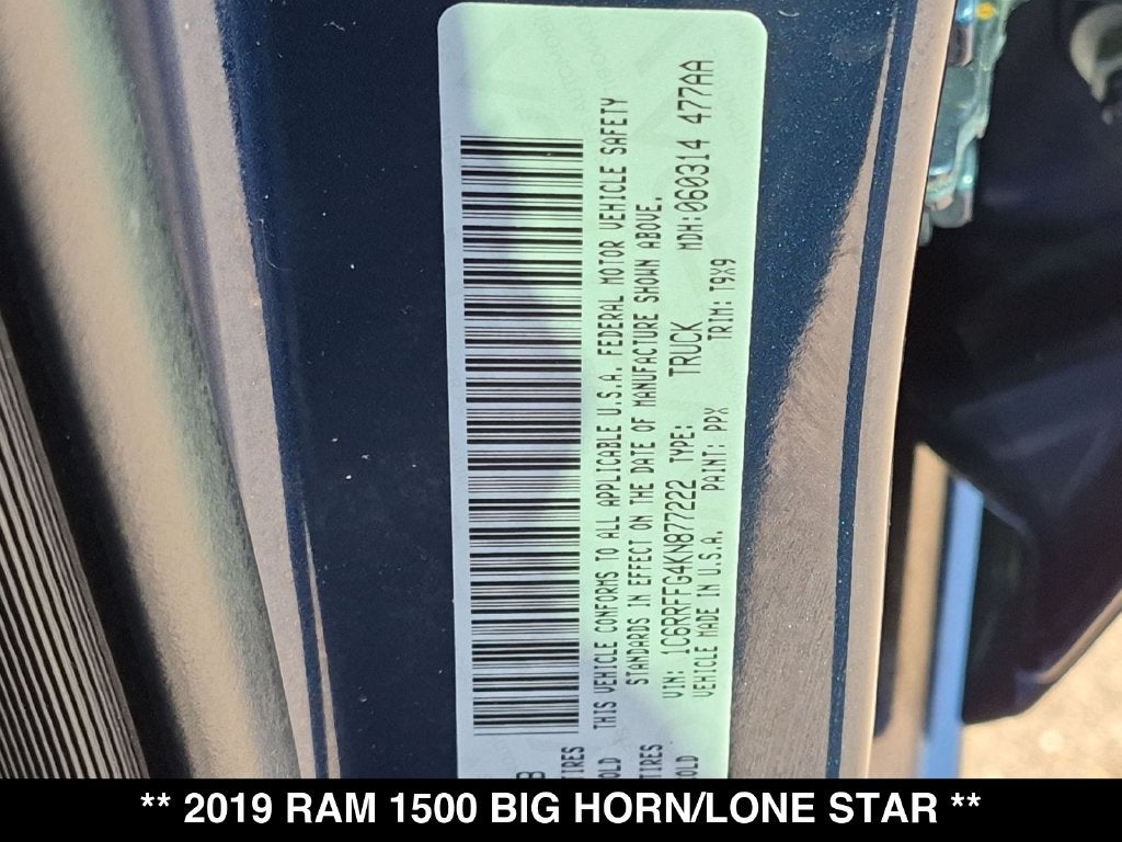2019 RAM 1500 Big Horn/Lone Star