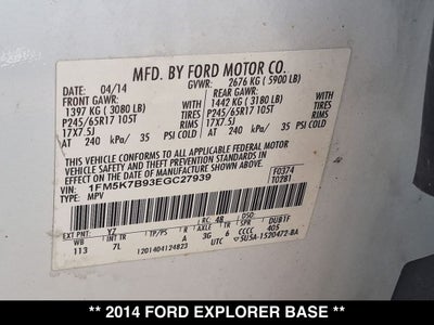 2014 Ford Explorer Base