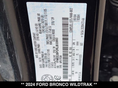 2024 Ford Bronco Wildtrak