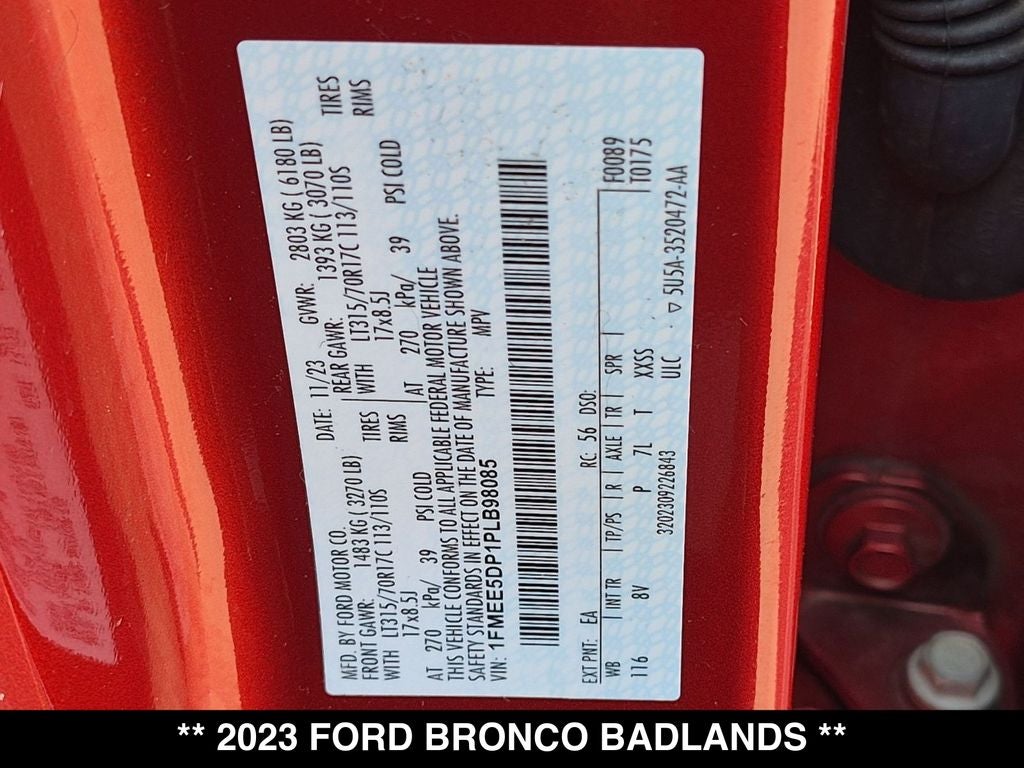 2023 Ford Bronco Badlands