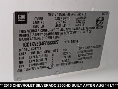 2015 Chevrolet Silverado 2500HD LT