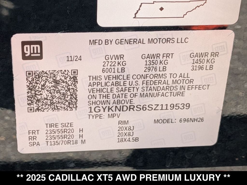 2025 Cadillac XT5 Premium Luxury
