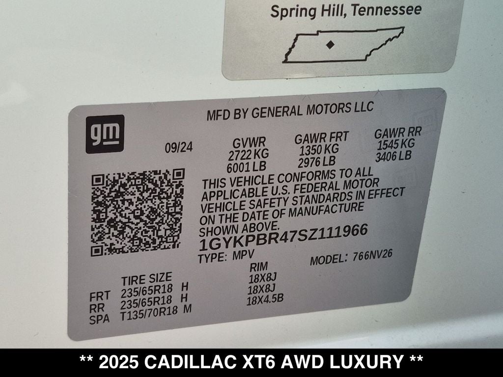 2025 Cadillac XT6 Luxury