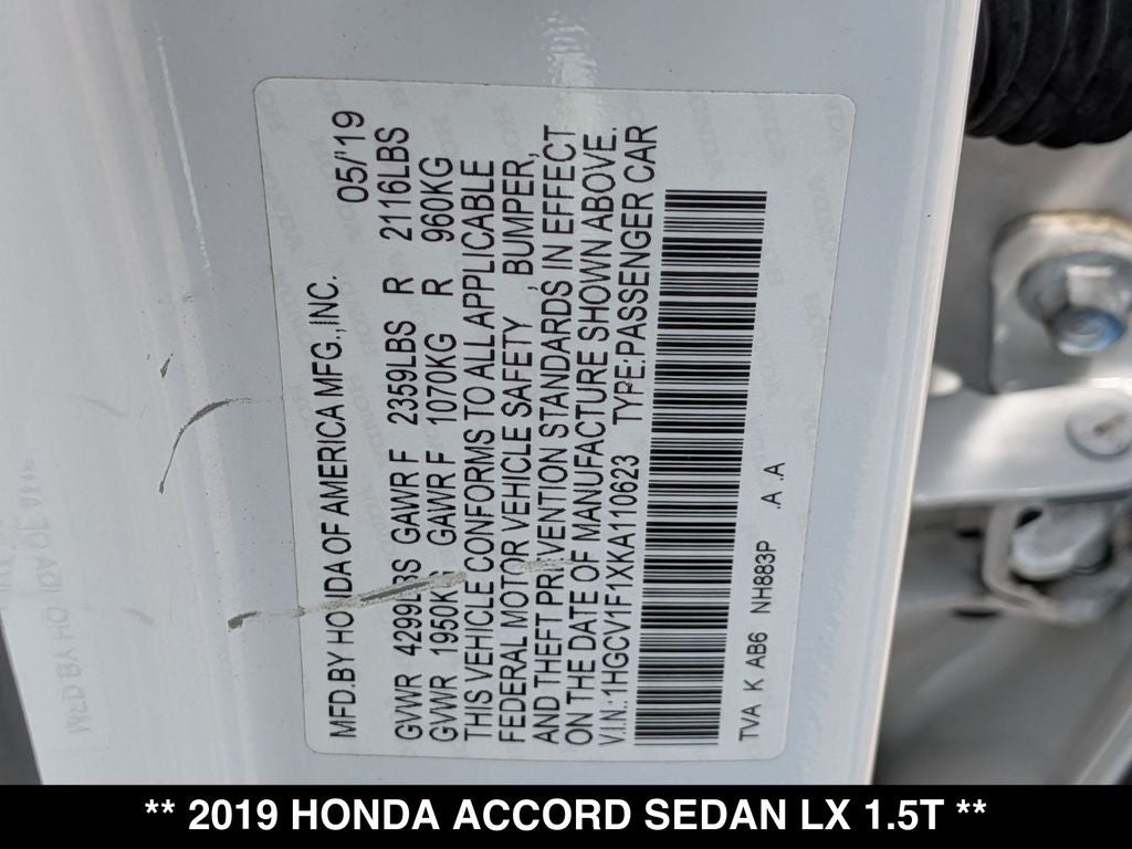 2019 Honda Accord LX
