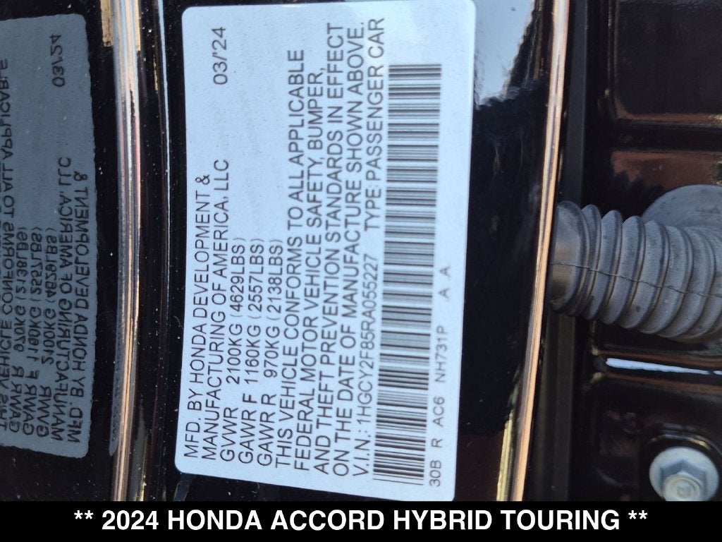 2024 Honda Accord Hybrid Touring
