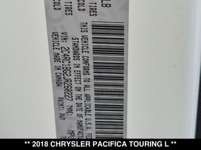2018 Chrysler Pacifica Touring L