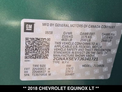 2018 Chevrolet Equinox LT