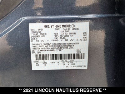 2021 Lincoln Nautilus Reserve