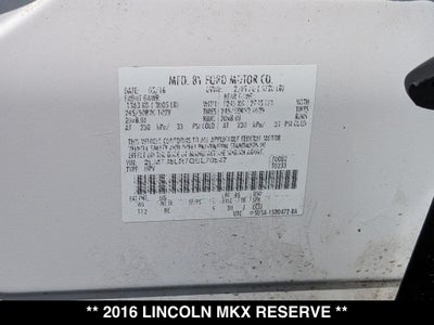 2016 Lincoln MKX Reserve