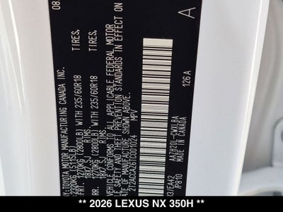 2026 Lexus NX FWD
