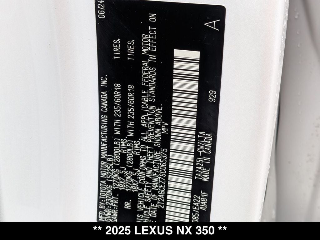 2025 Lexus NX 350 Base
