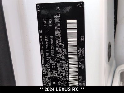 2024 Lexus RX 350 Premium