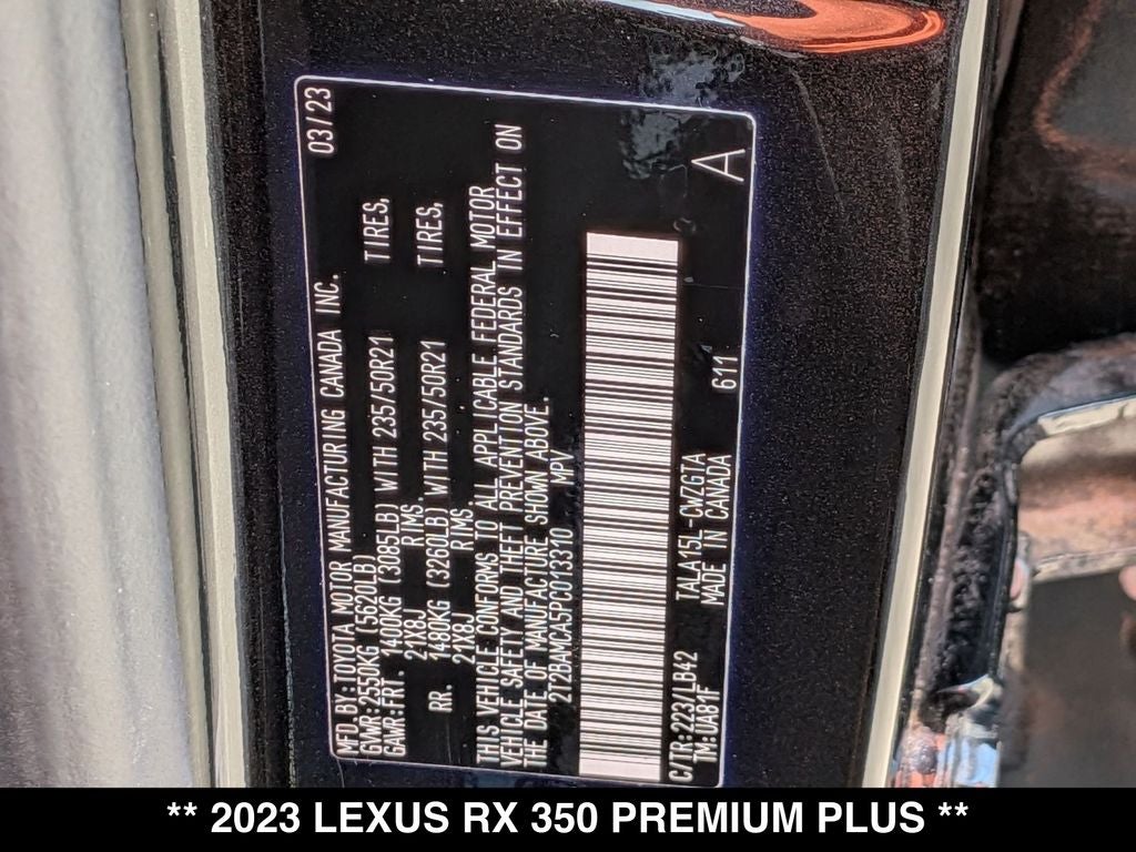 2023 Lexus RX 350 Premium Plus