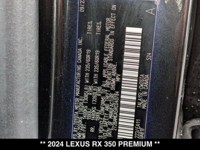 2024 Lexus RX PREMIUM