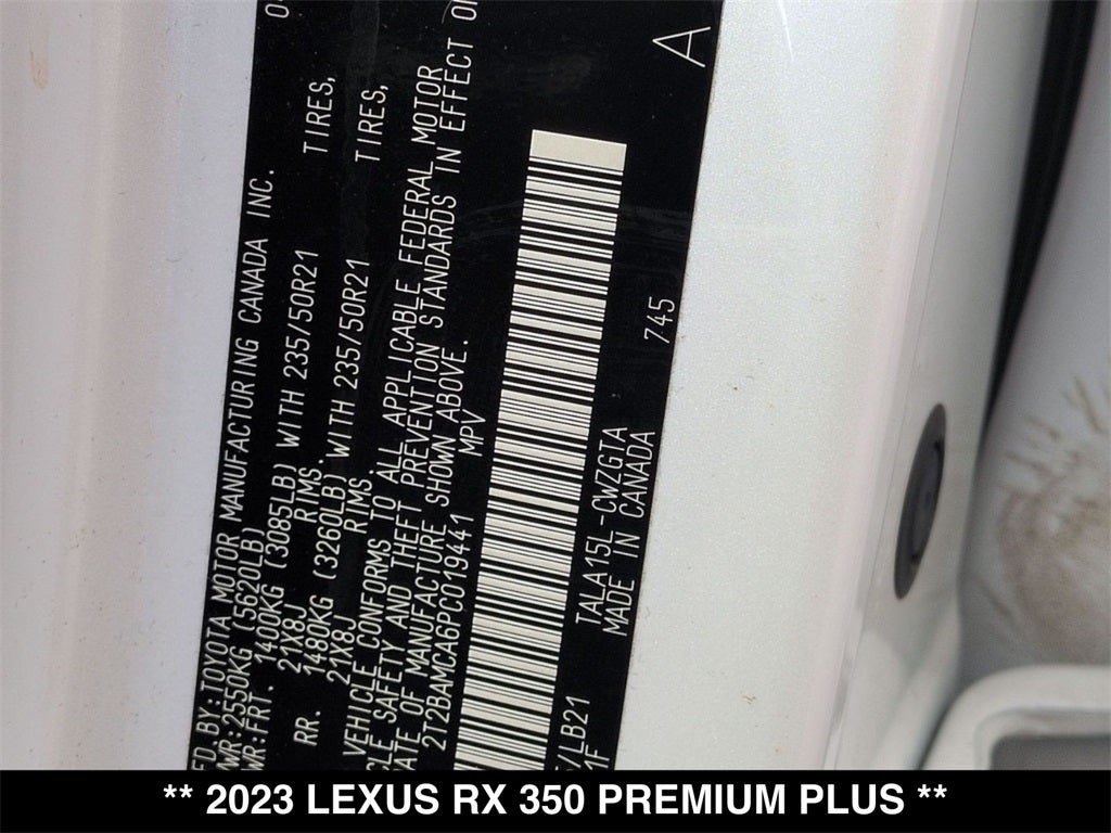 2023 Lexus RX 350 Premium Plus