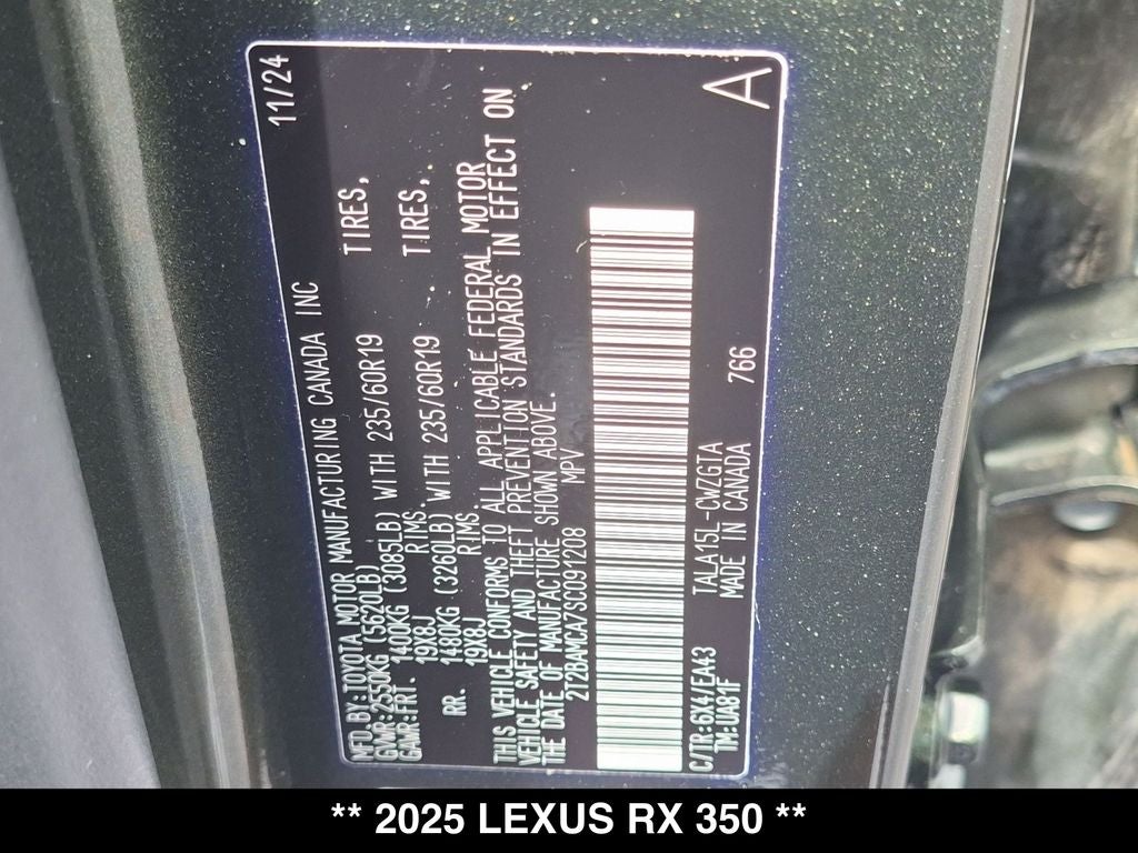 2025 Lexus RX AWD