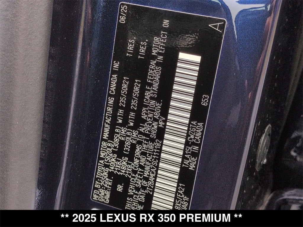 2025 Lexus RX PREMIUM