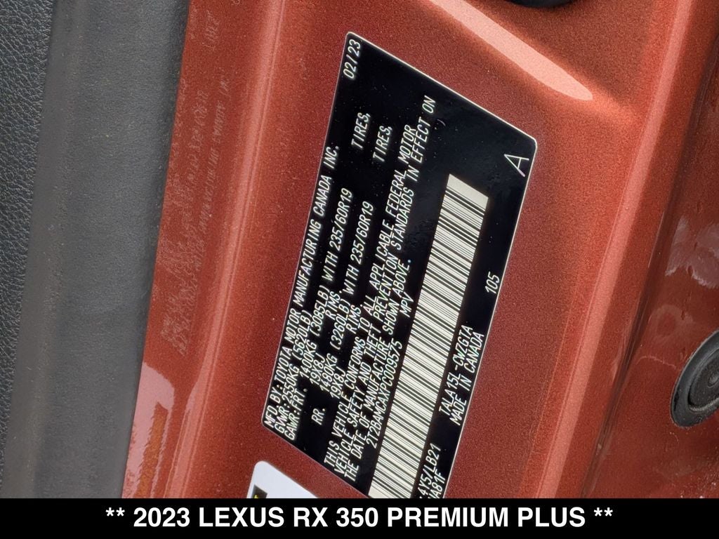 2023 Lexus RX 350 Premium Plus