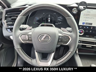 2026 Lexus RX 350h Luxury