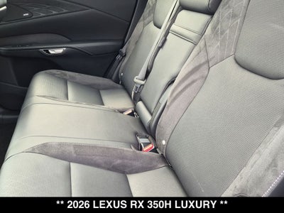 2026 Lexus RX 350h Luxury