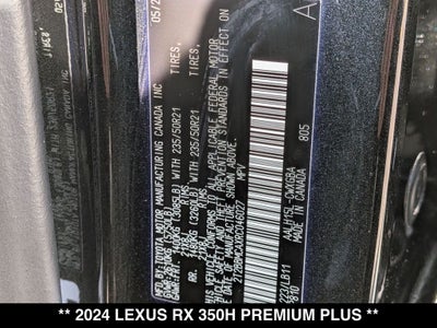 2024 Lexus RX PREMIUM PLUS