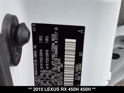 2015 Lexus RX 450h