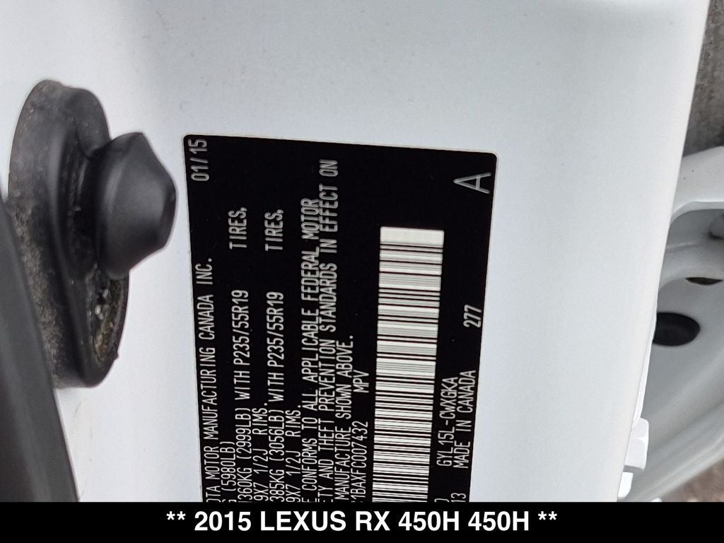 2015 Lexus RX 450h