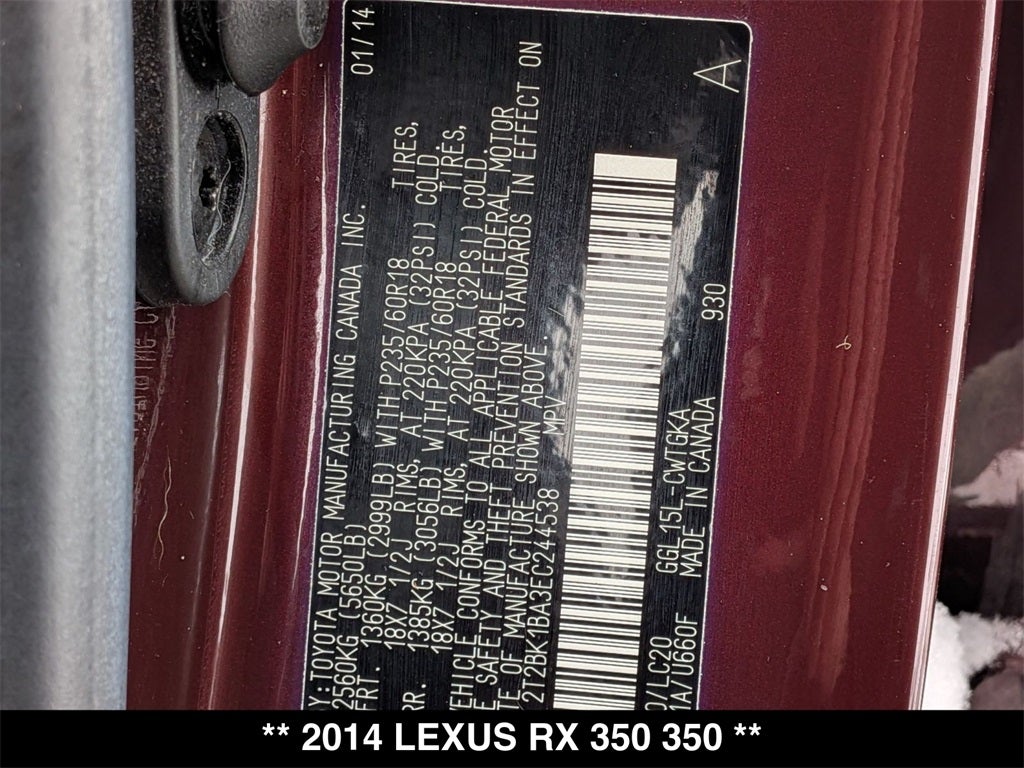 2014 Lexus RX 350