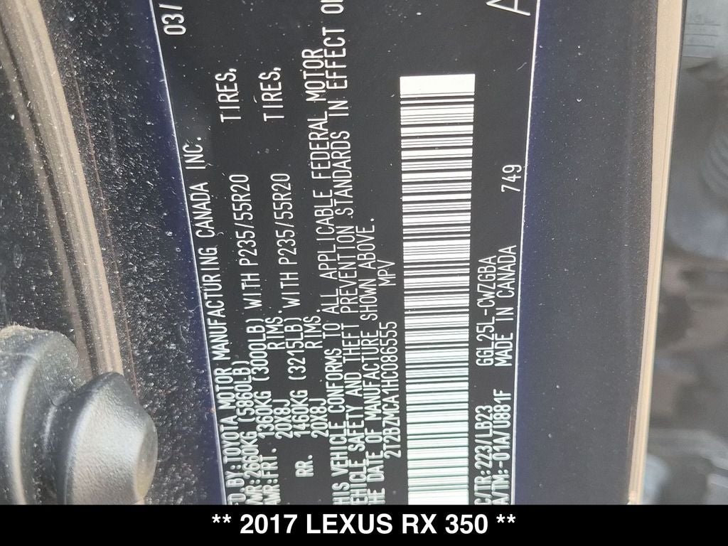 2017 Lexus RX 350
