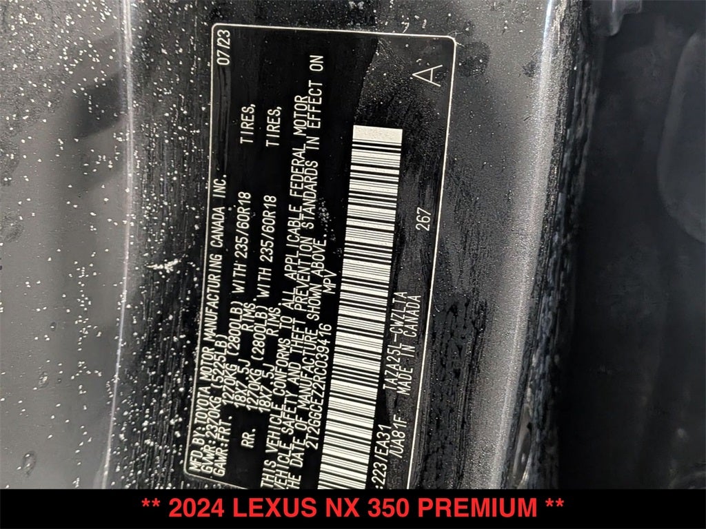 2024 Lexus NX PREMIUM