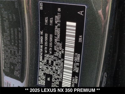 2025 Lexus NX PREMIUM