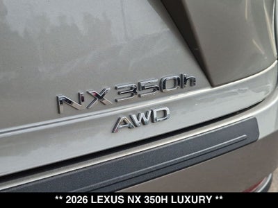 2026 Lexus NX 350h Luxury