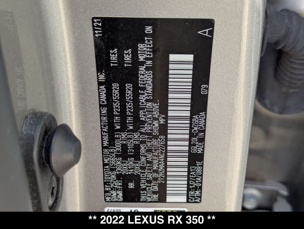 2022 Lexus RX 350