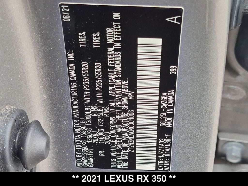 2021 Lexus RX 350