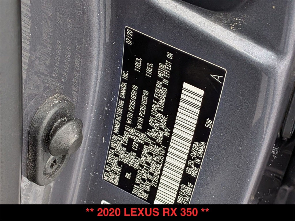 2020 Lexus RX 350