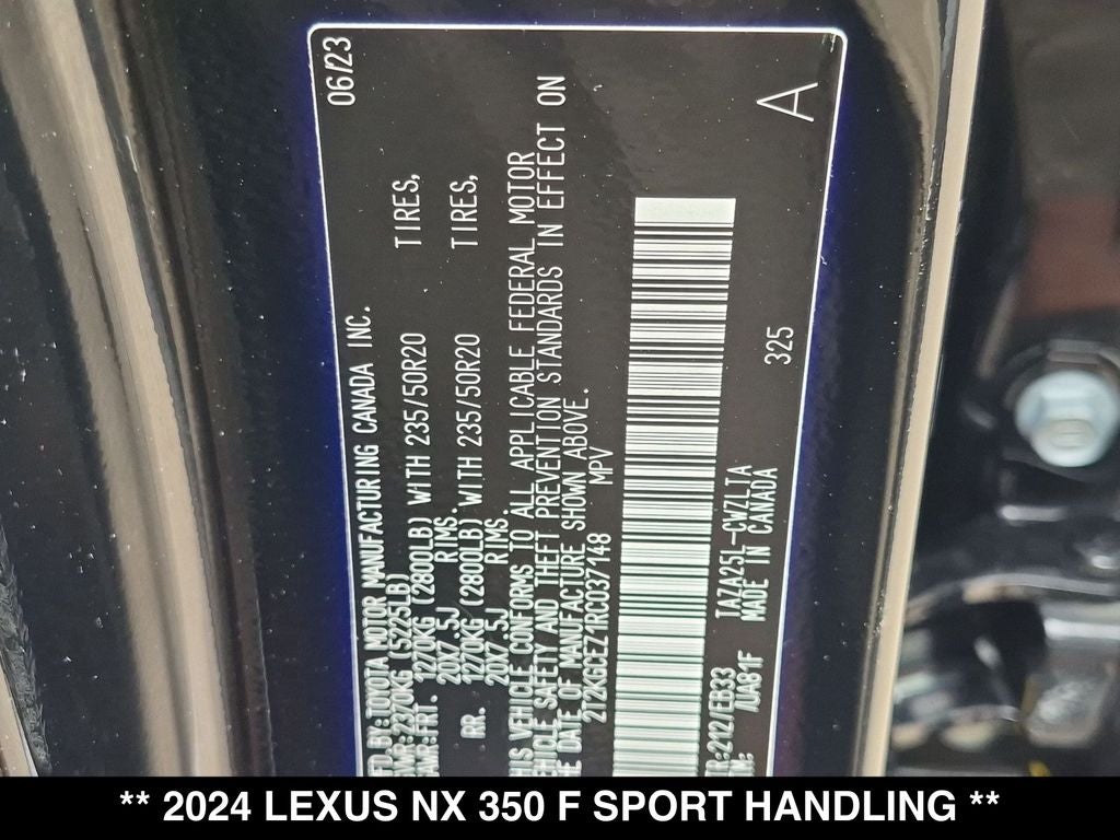 2024 Lexus NX 350 F SPORT Handling