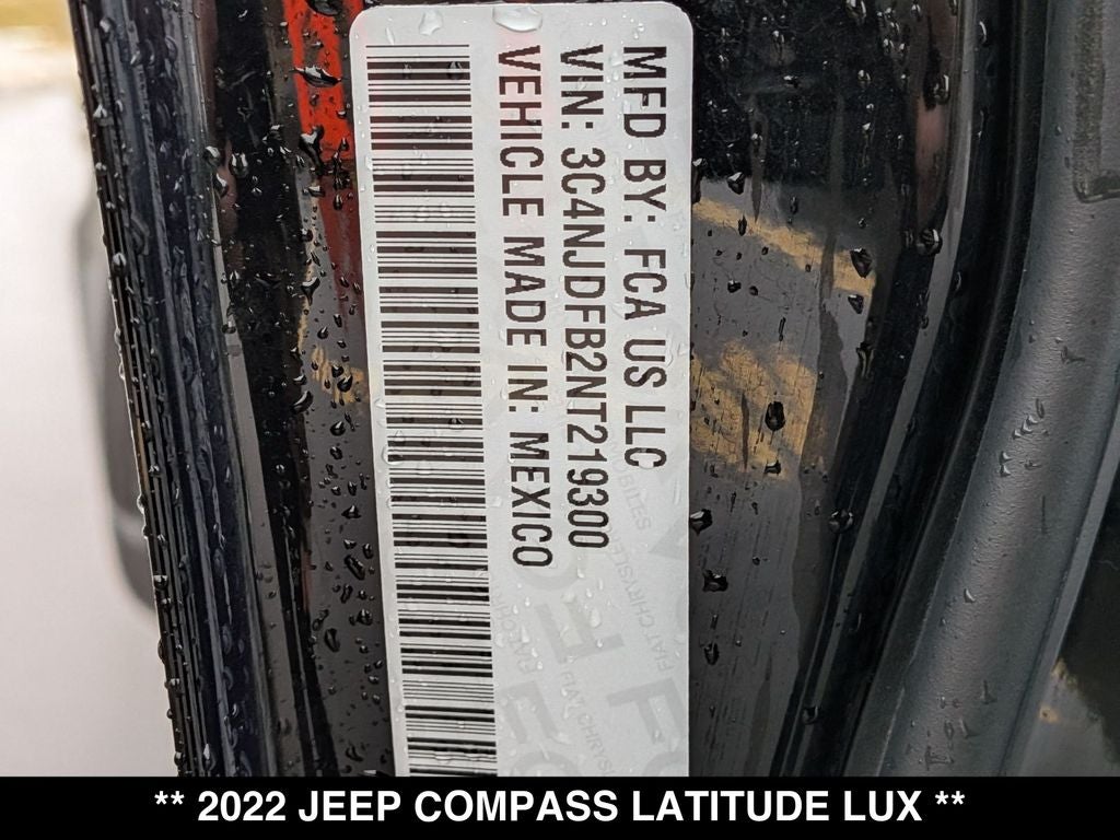 2022 Jeep Compass Latitude Lux
