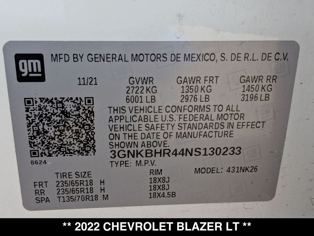 2022 Chevrolet Blazer LT