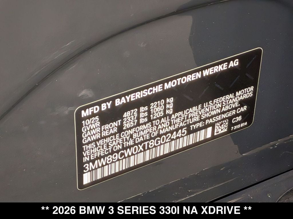 2026 BMW 3 Series 330i xDrive