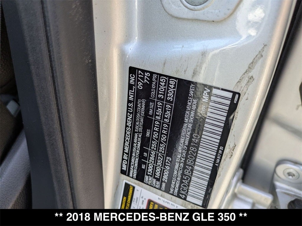 2018 Mercedes-Benz GLE GLE 350 Base