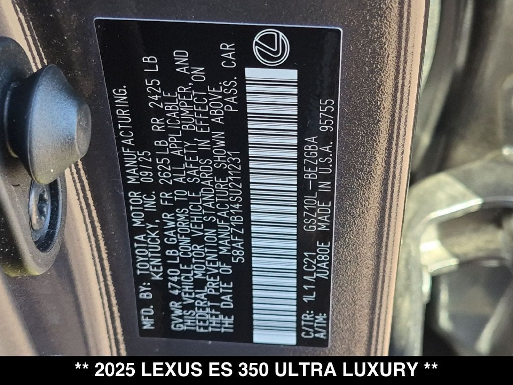 2025 Lexus ES ULTRA LUXURY