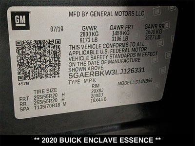 2020 Buick Enclave Essence