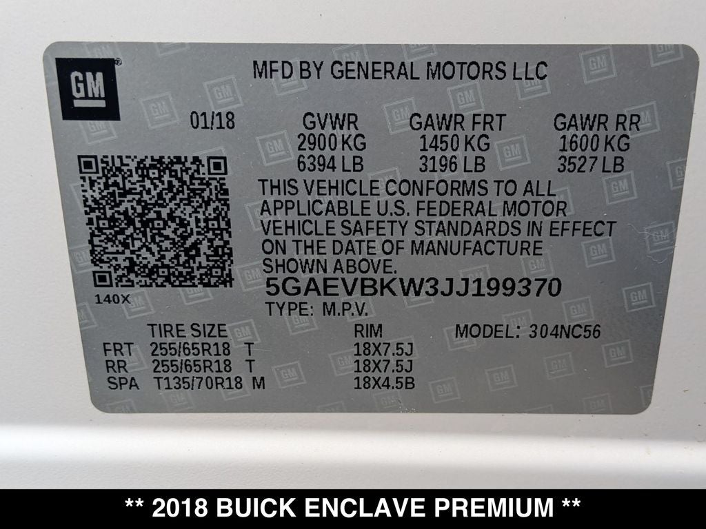 2018 Buick Enclave Premium Group