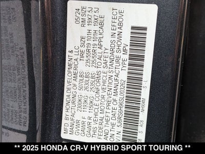 2025 Honda CR-V Hybrid Sport Touring
